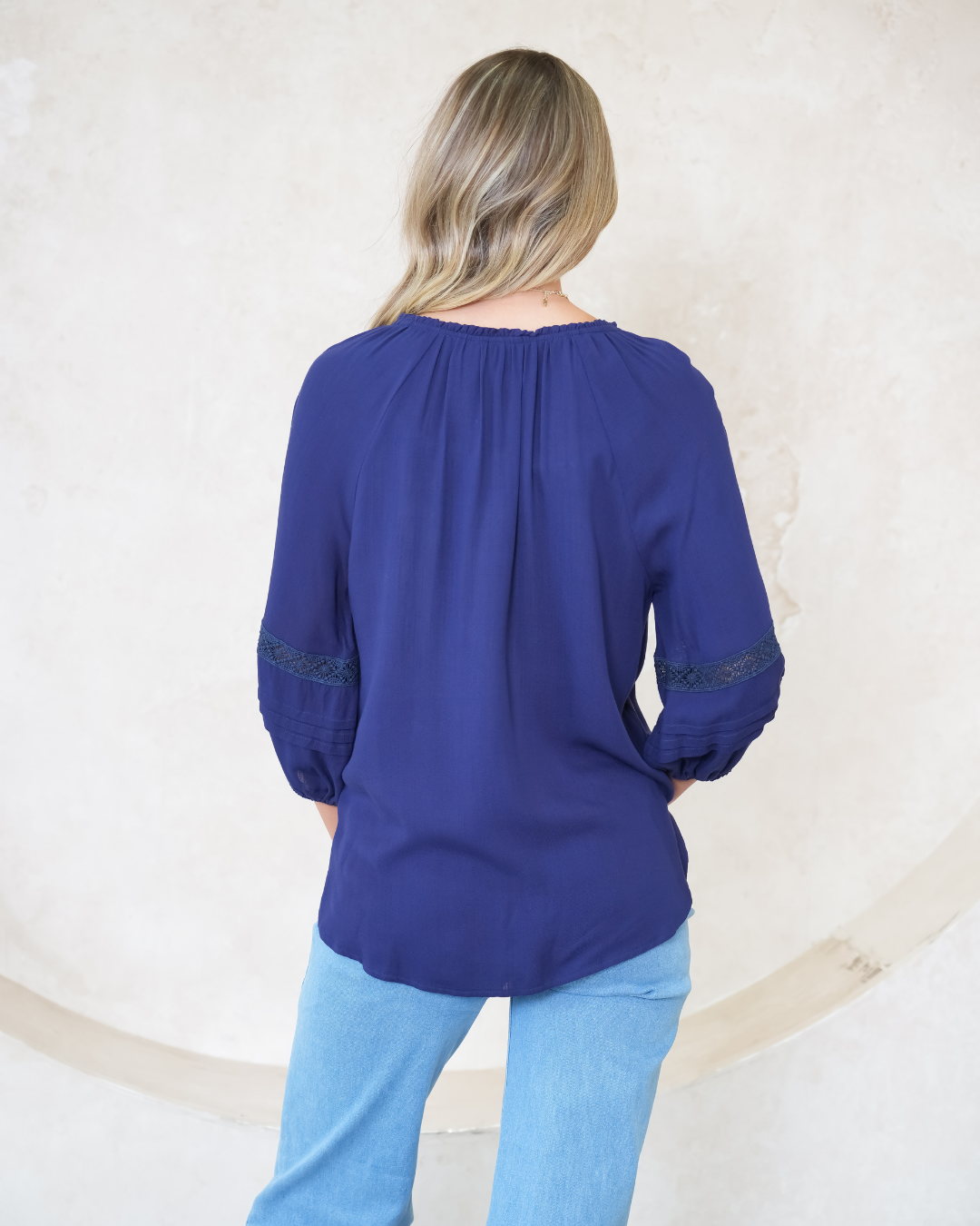 Silver Wishes Pagot Lace detailed Blouse