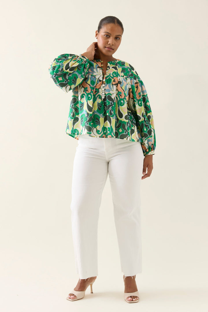 Isle of Mine Aurora Button blouse