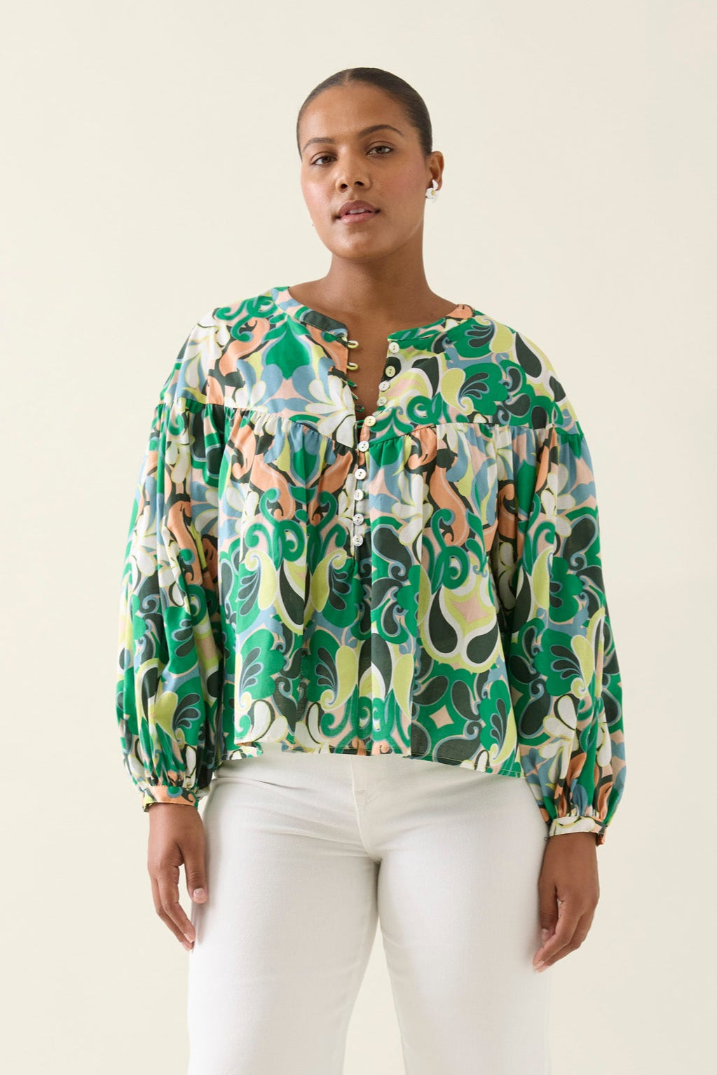Isle of Mine Aurora Button blouse