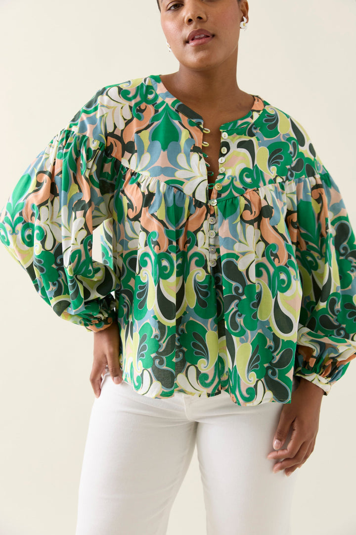 Isle of Mine Aurora Button blouse