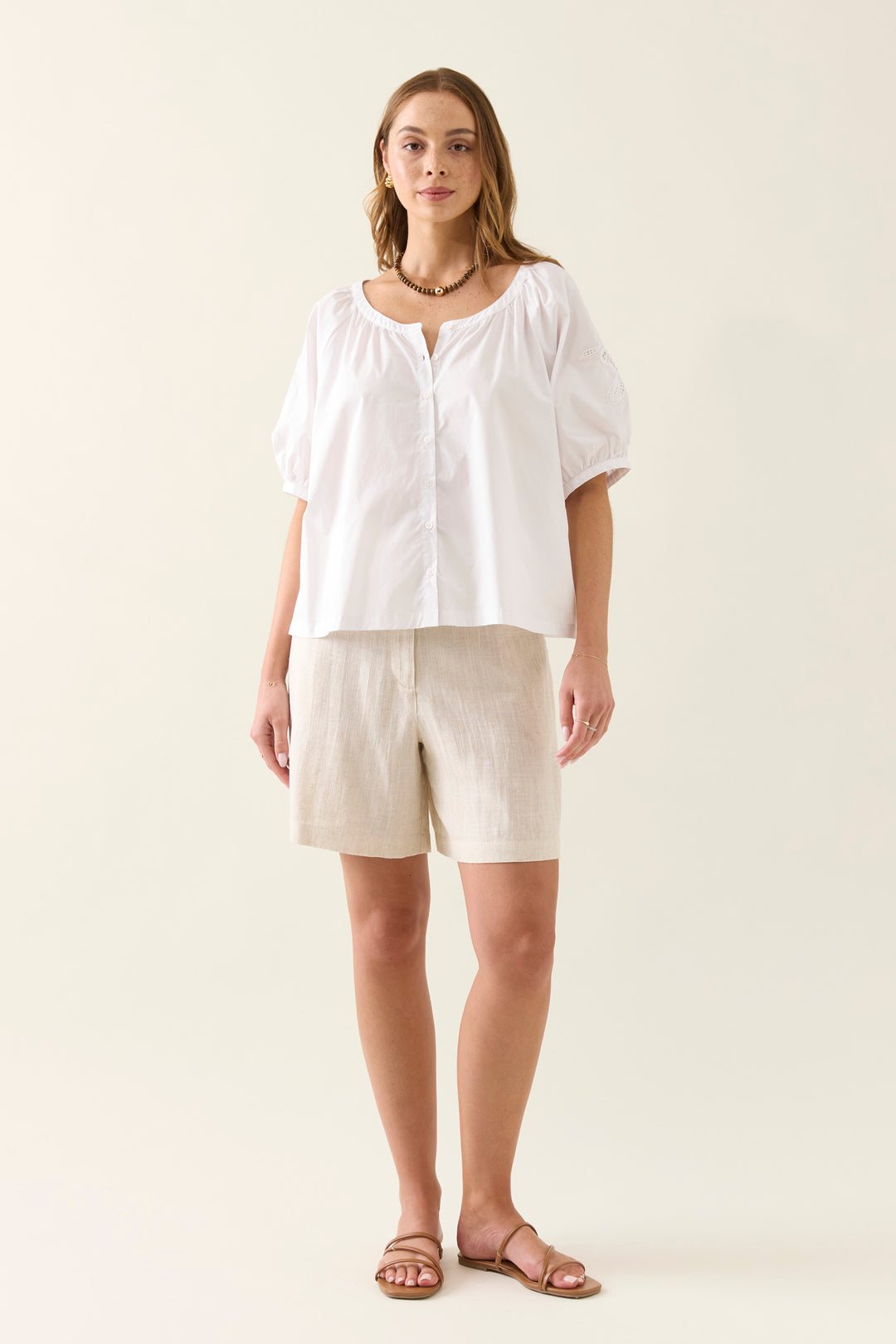 Isle of Mine Nilsa Button Top