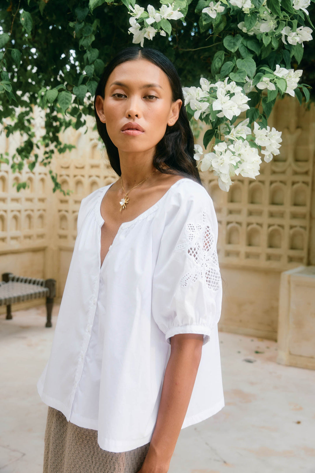 Isle of Mine Nilsa Button Top