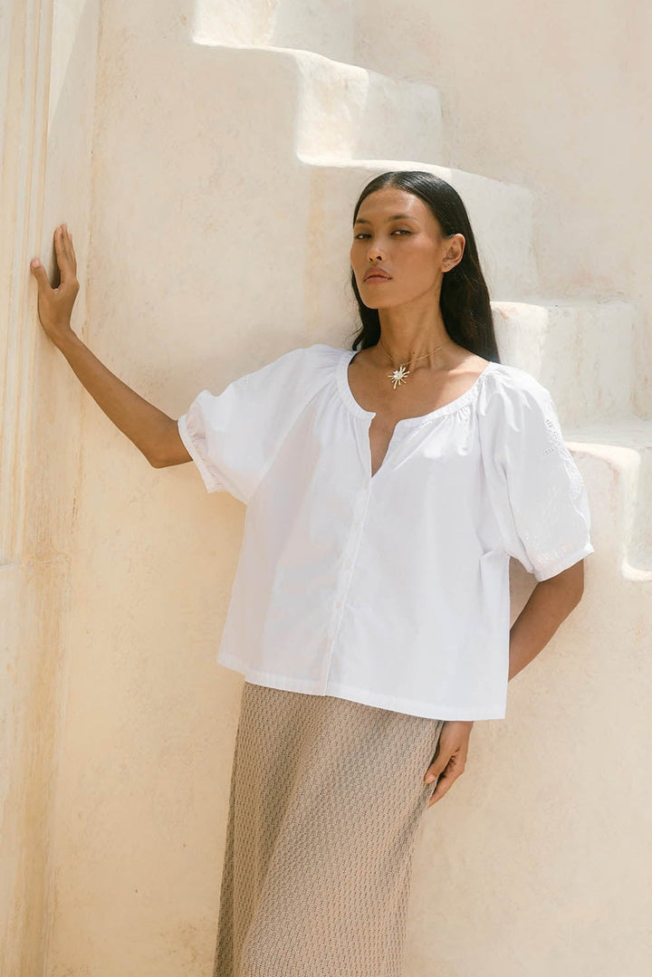 Isle of Mine Nilsa Button Top