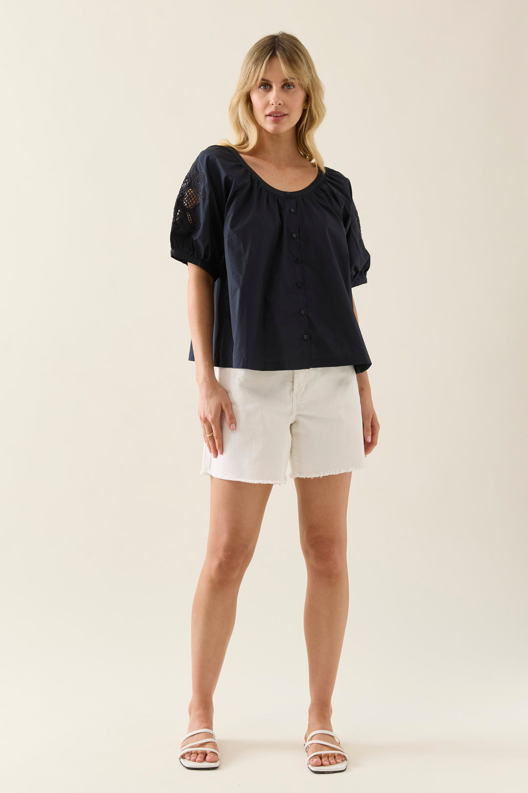 Isle of Mine Nilsa Button Top