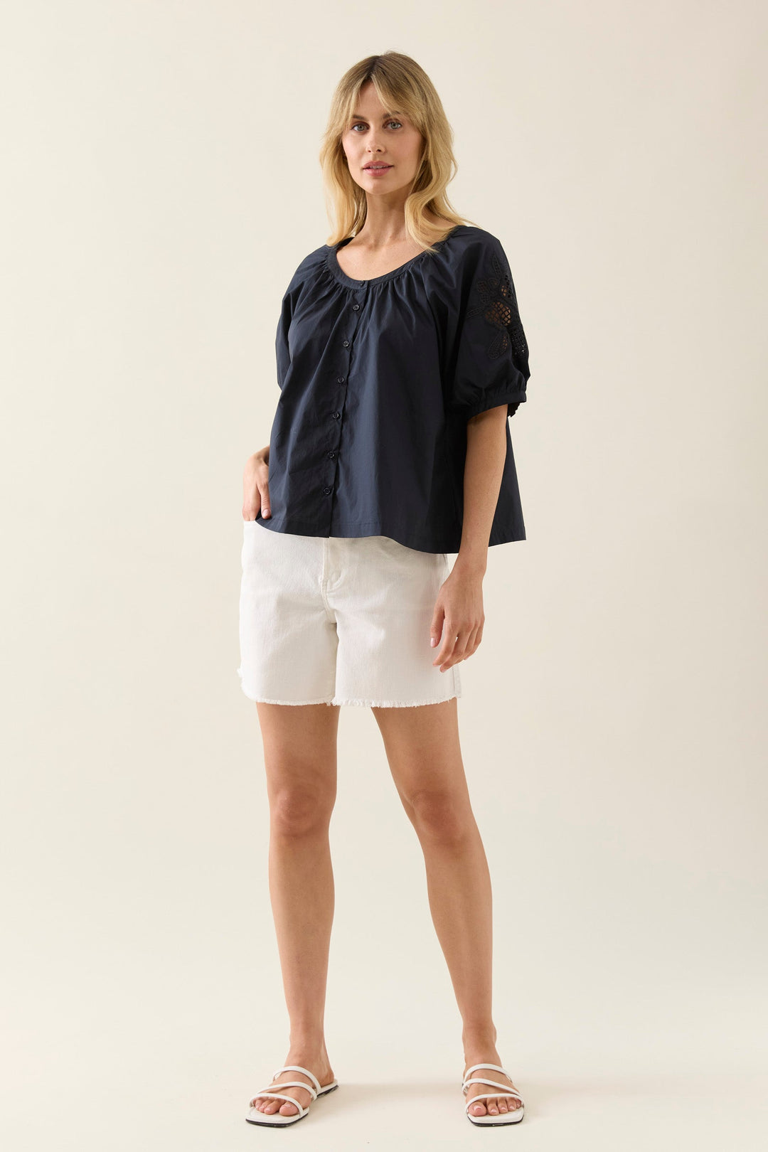 Isle of Mine Nilsa Button Top