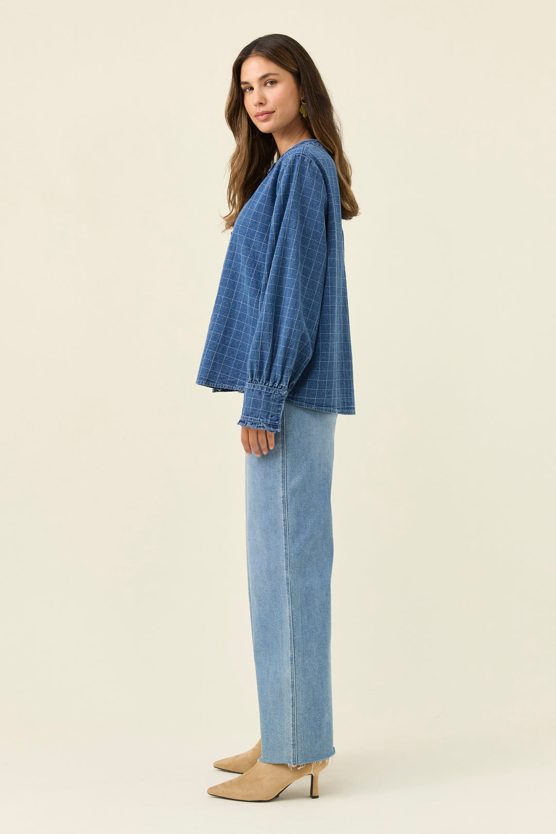 Isle of Mine Sloane Denim Frill Shirt