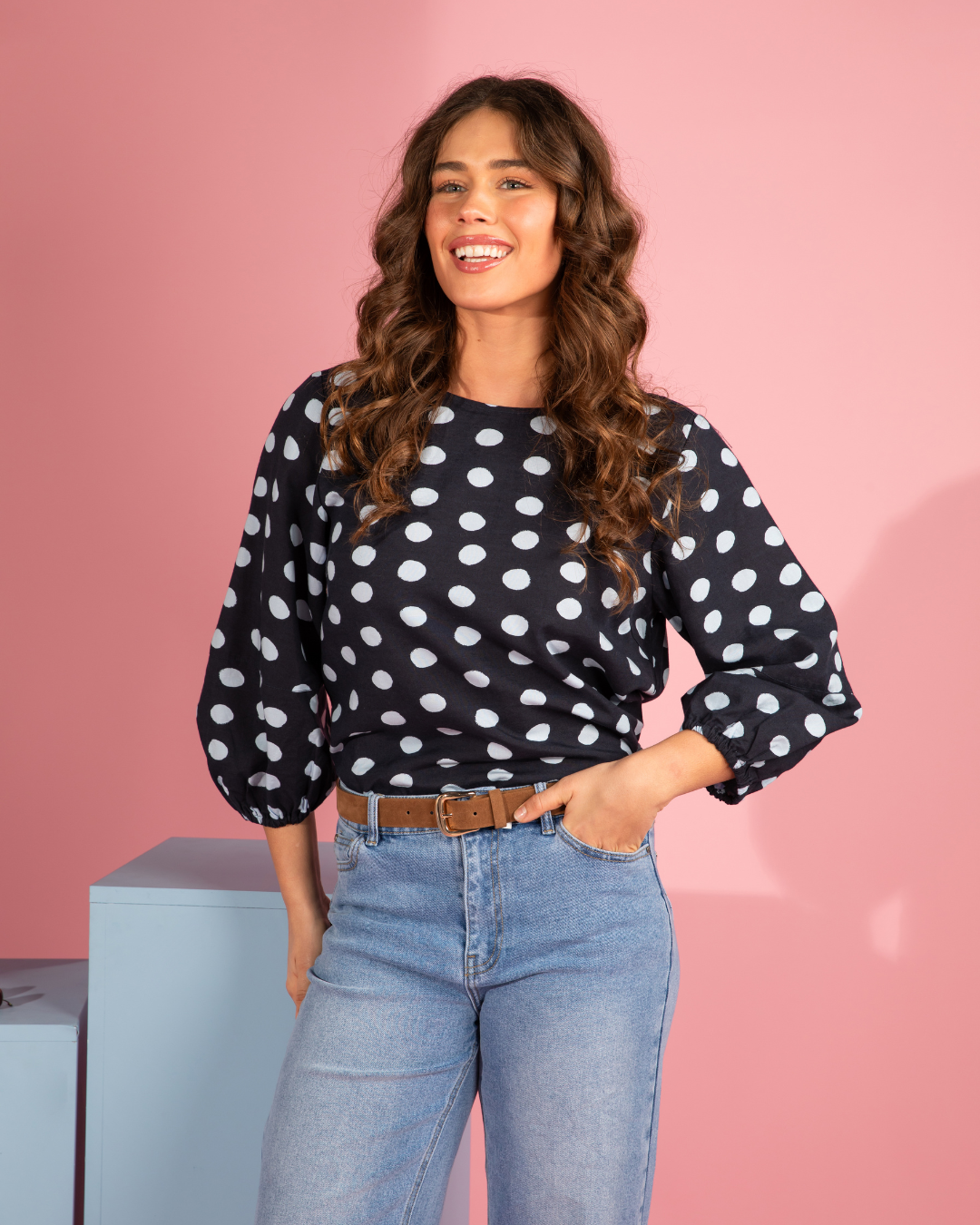Elm Dotty Top