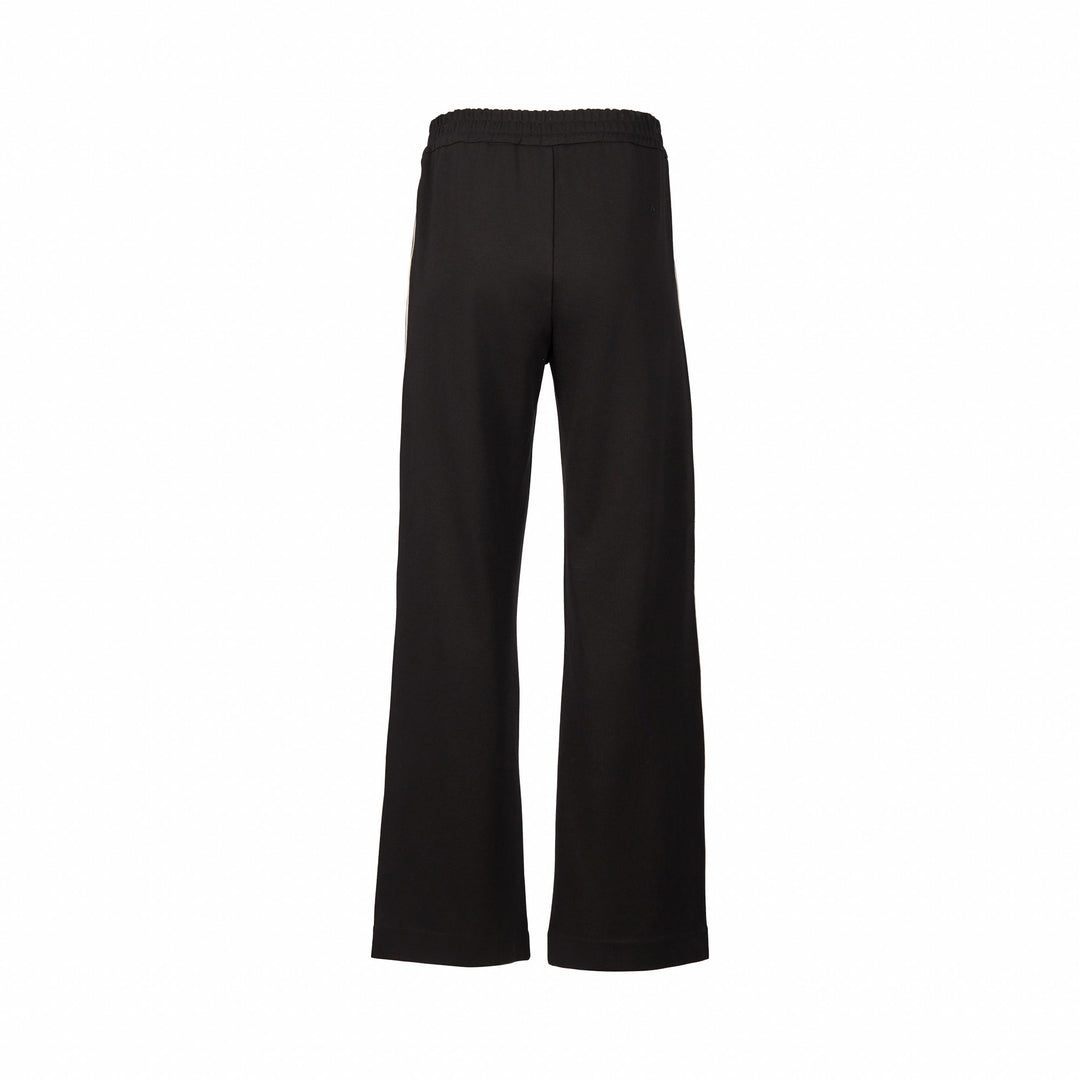 Vassalli Wide Leg Full Length Pant with Stripe Panel