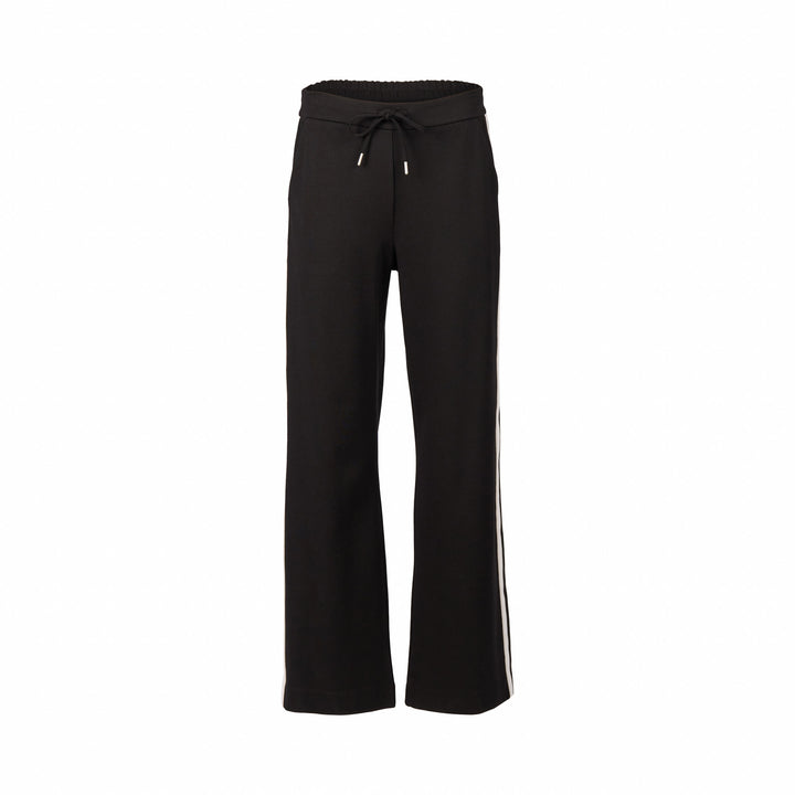 Vassalli Wide Leg Full Length Pant with Stripe Panel