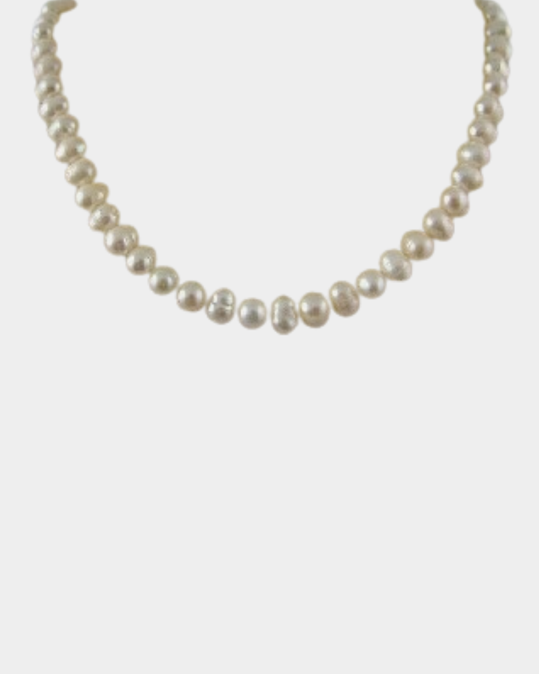 Kiwicraft White round freshwater pearl necklace