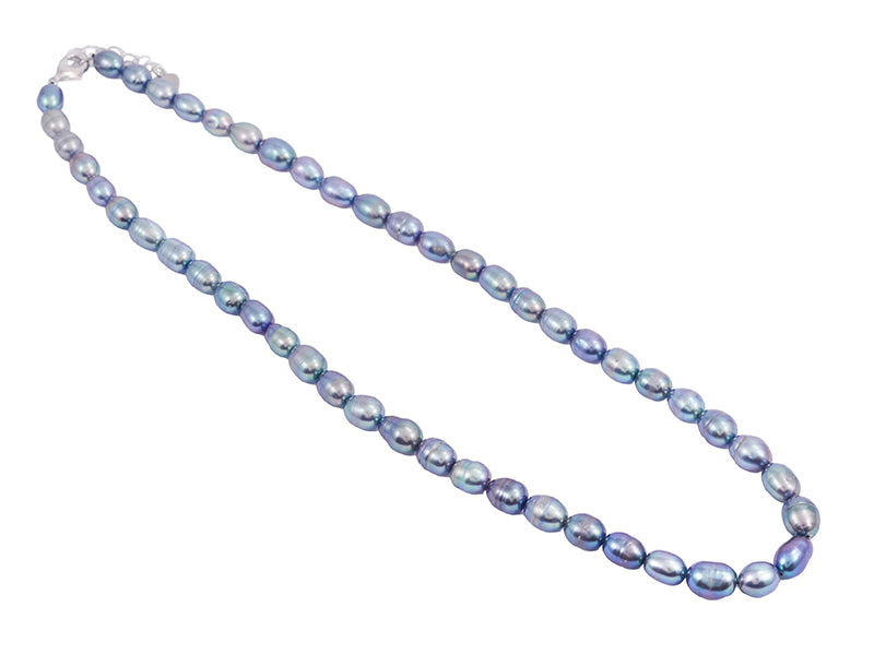 Kiwicraft Freshwater Pearl Necklace Black Oval