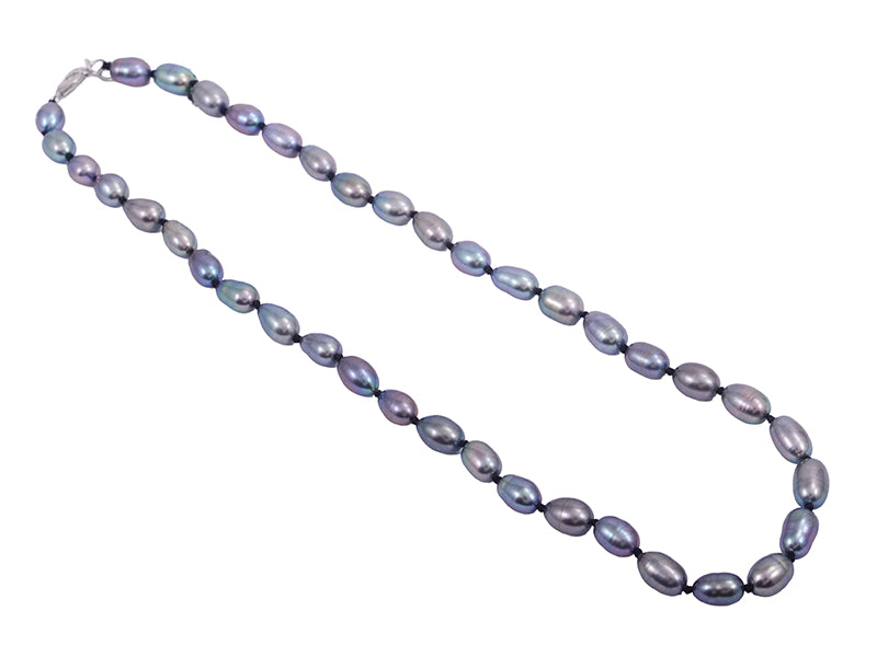Kiwicraft Black Oval Freshweater Pearl Necklace