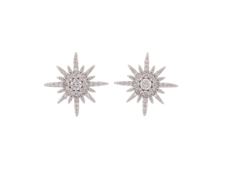 Kiwicraft Zircon Star Rhodium Studs