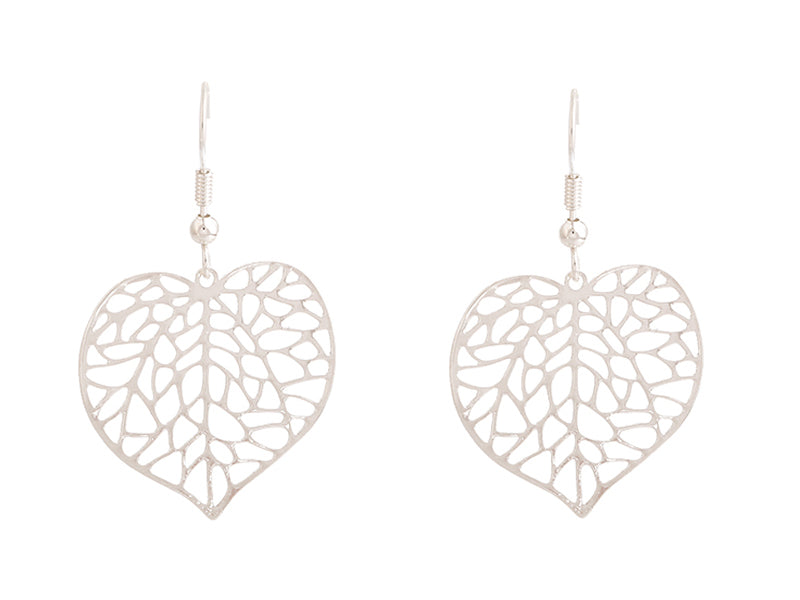 Kiwicraft Silver Kawakawa Leaf Earrings