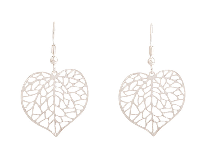 Kiwicraft Silver Kawakawa Leaf Earrings