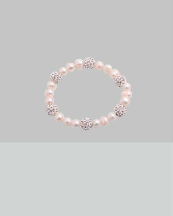 Kiwicraft Freshwater Pearl Diamente Bracelet