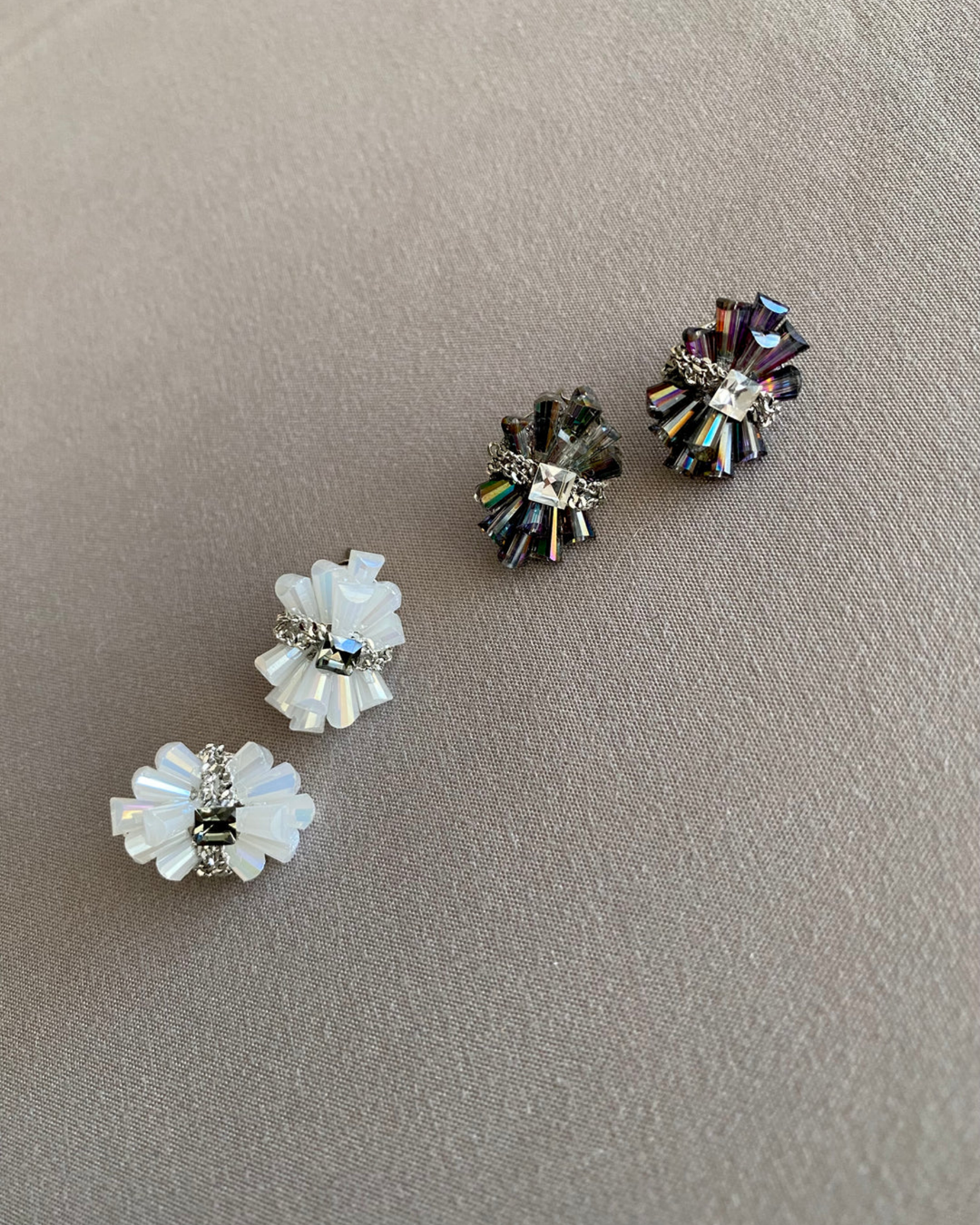 Lilio Earrings - Monochrome Studs