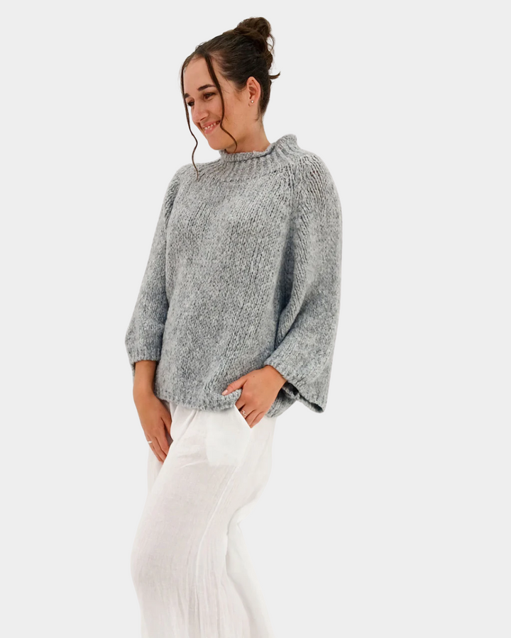 Aida Rose Soraya Boxy Boucle Sweater