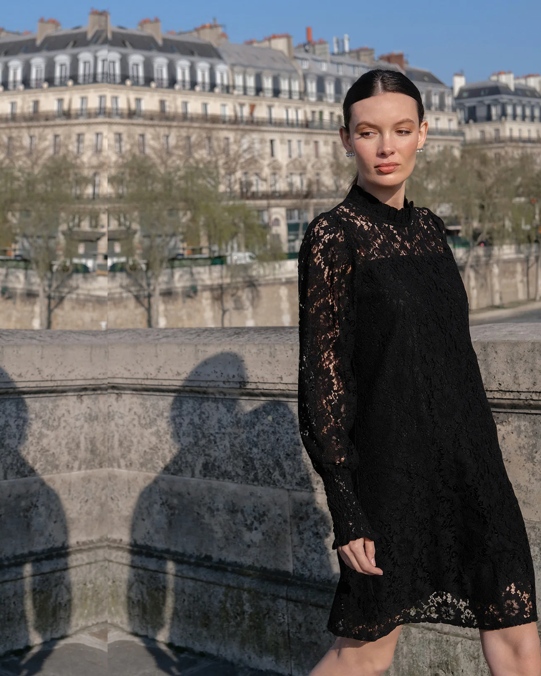 Adorne Olivia Long Sleeve Lace Dress