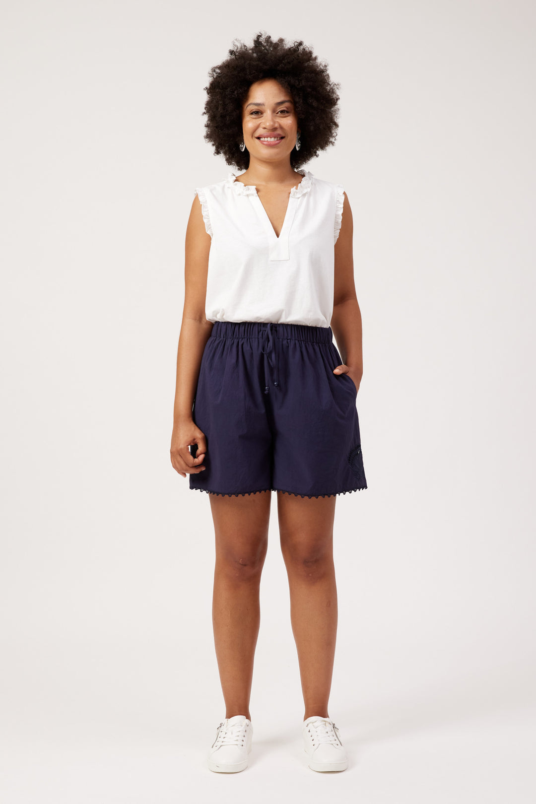 Haven Larissa Broderie Short