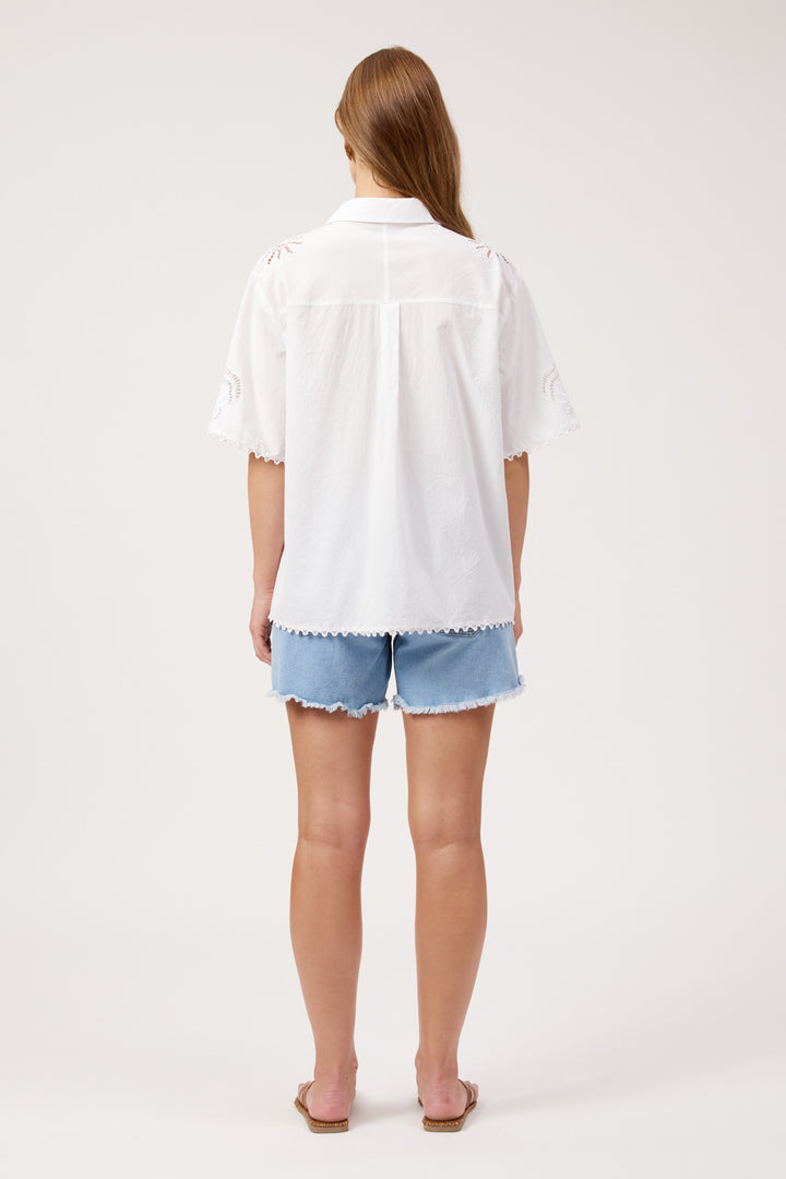 Haven Larissa Broderie Shirt