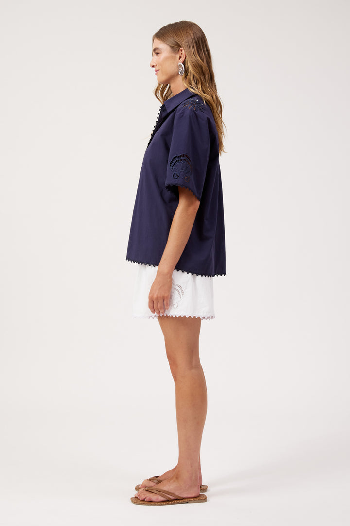 Haven Larissa Broderie Shirt