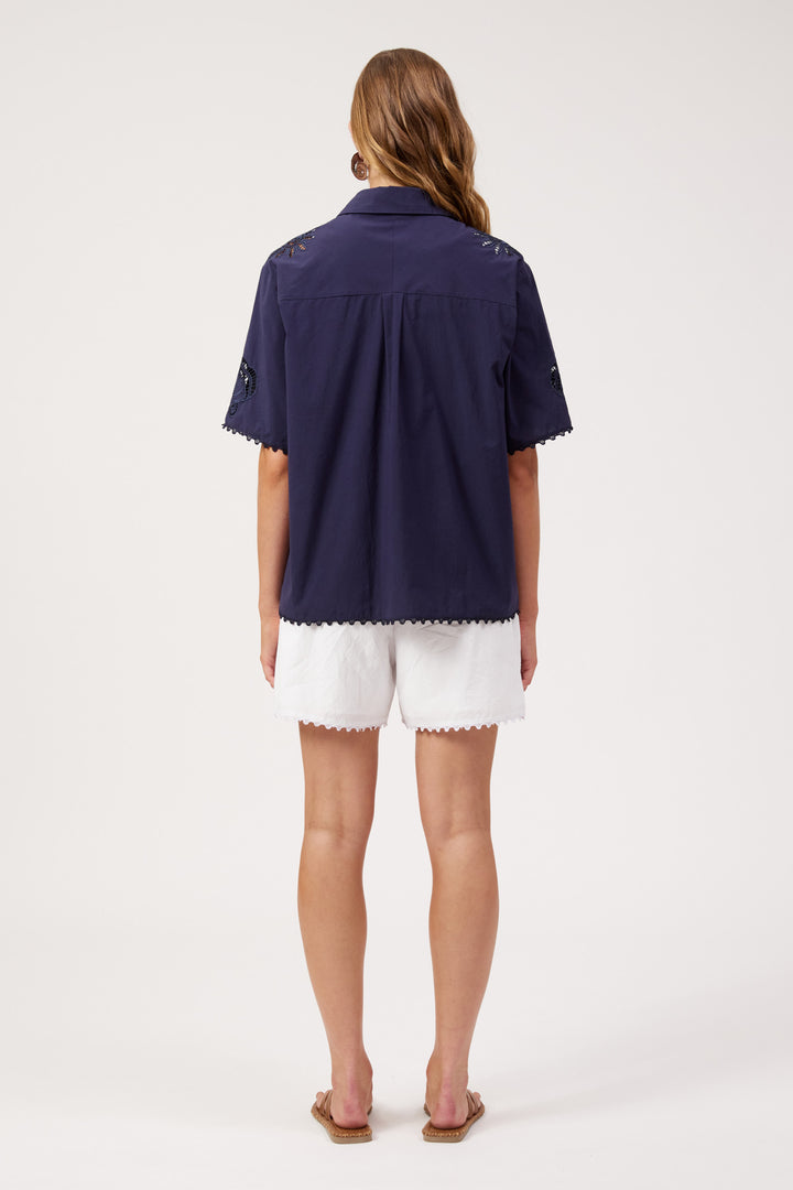 Haven Larissa Broderie Shirt