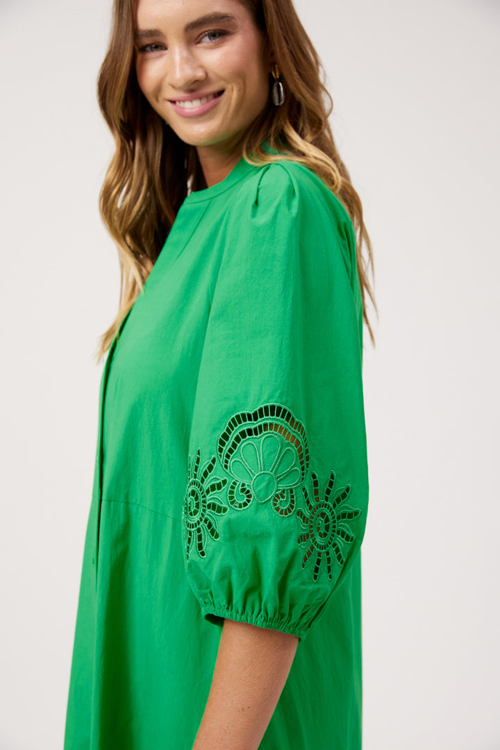Haven Larissa Broderie Maxi Dress