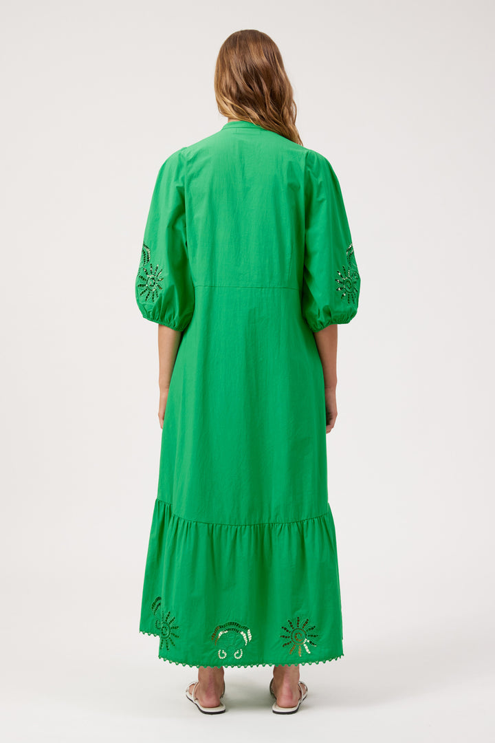 Haven Larissa Broderie Maxi Dress