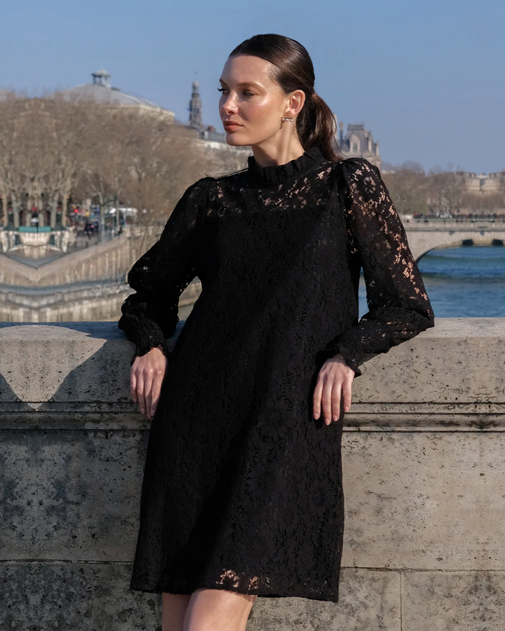 Adorne Olivia Long Sleeve Lace Dress
