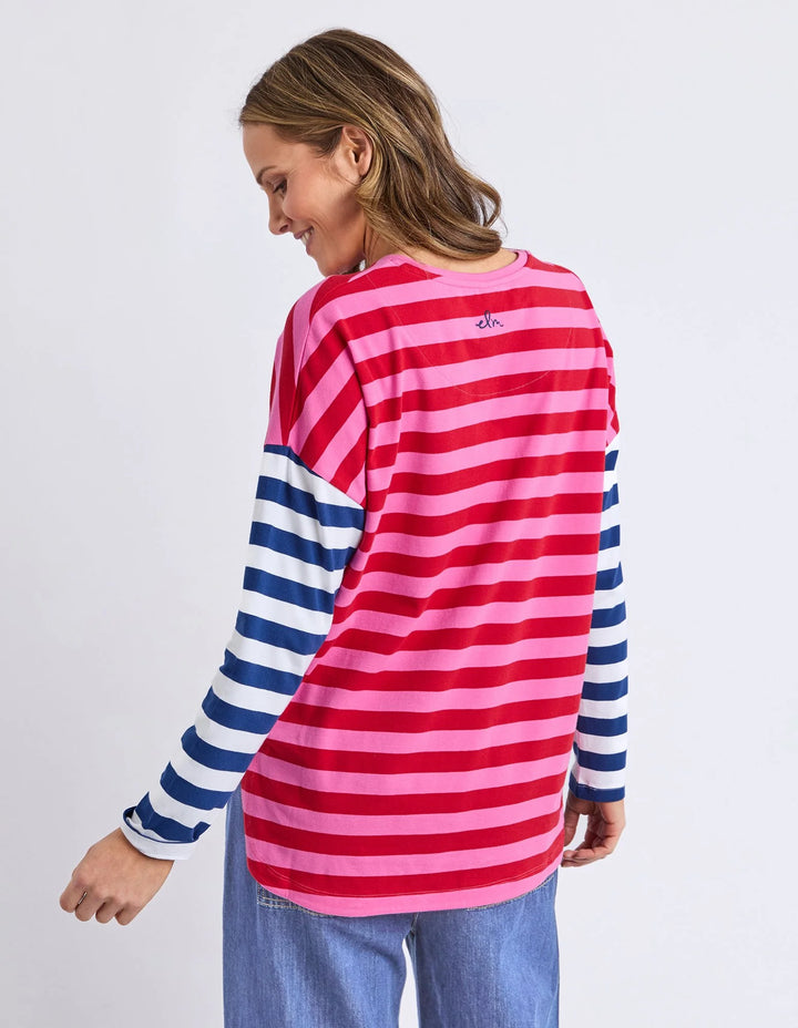 Elm Rouge Stripe L/S Tee