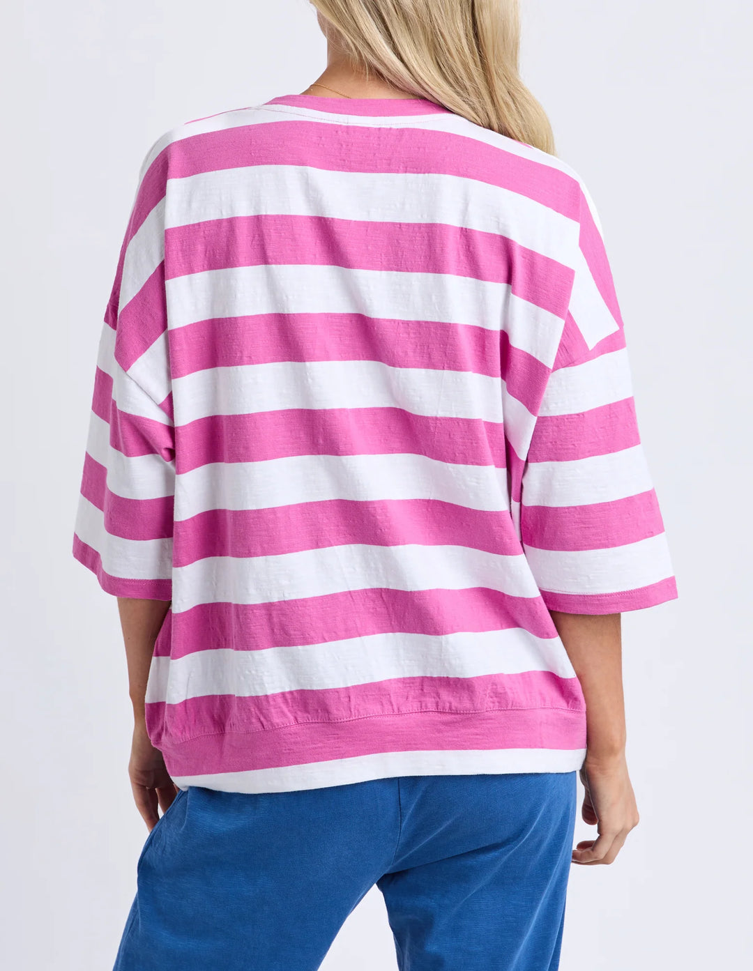 Elm Mazie Black Stripe Sweat