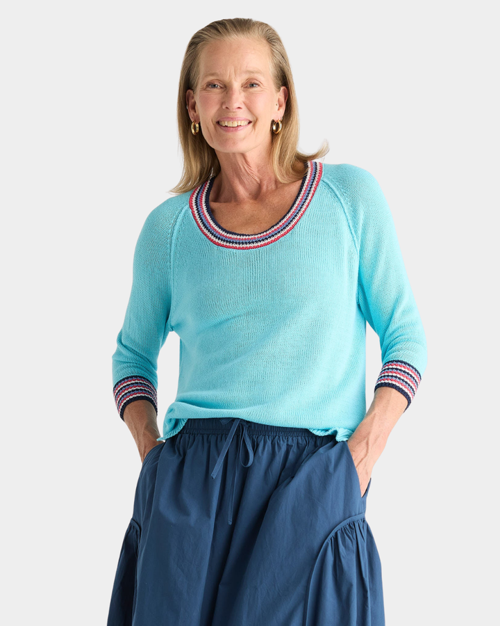 Zaket &amp; Plover Crochet Trim Top