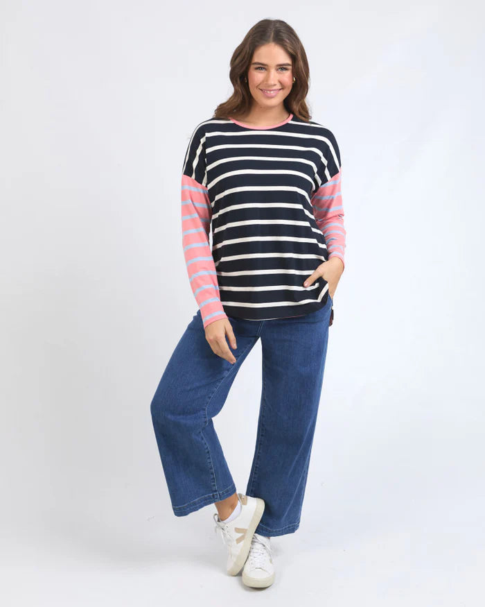 Elm Marta Stripe Long Sleeve Tee