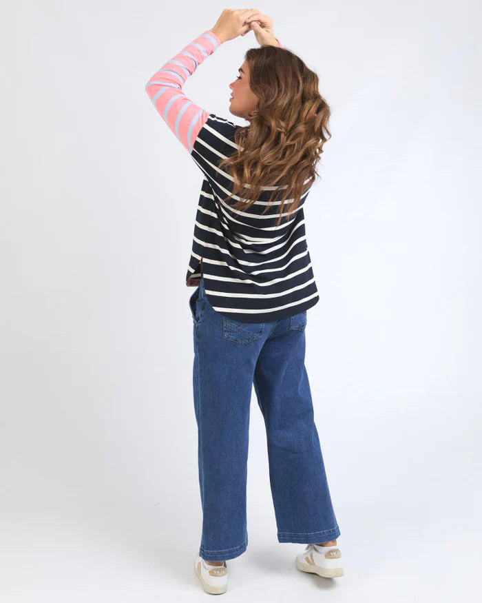 Elm Marta Stripe Long Sleeve Tee