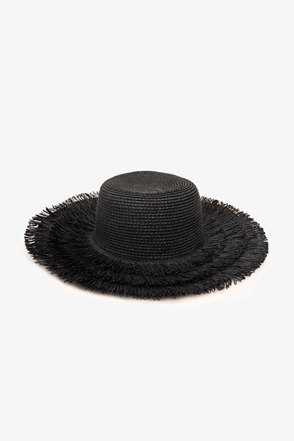 Antler Black Layered Loop Sunhat