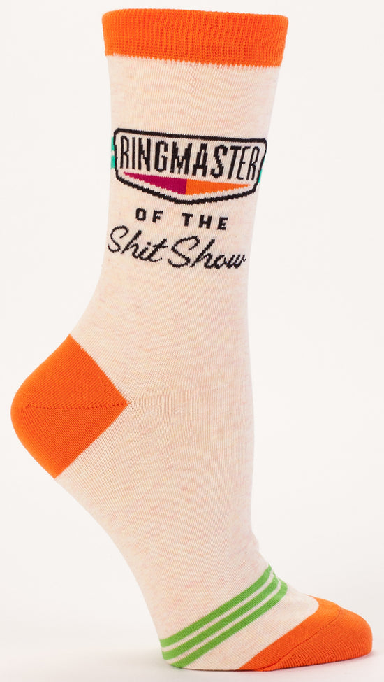 Blue Q Ringmaster of the Shit Show Socks