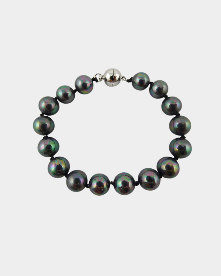 Kiwicraft Black Pearl Bracelet Magnet Buckle