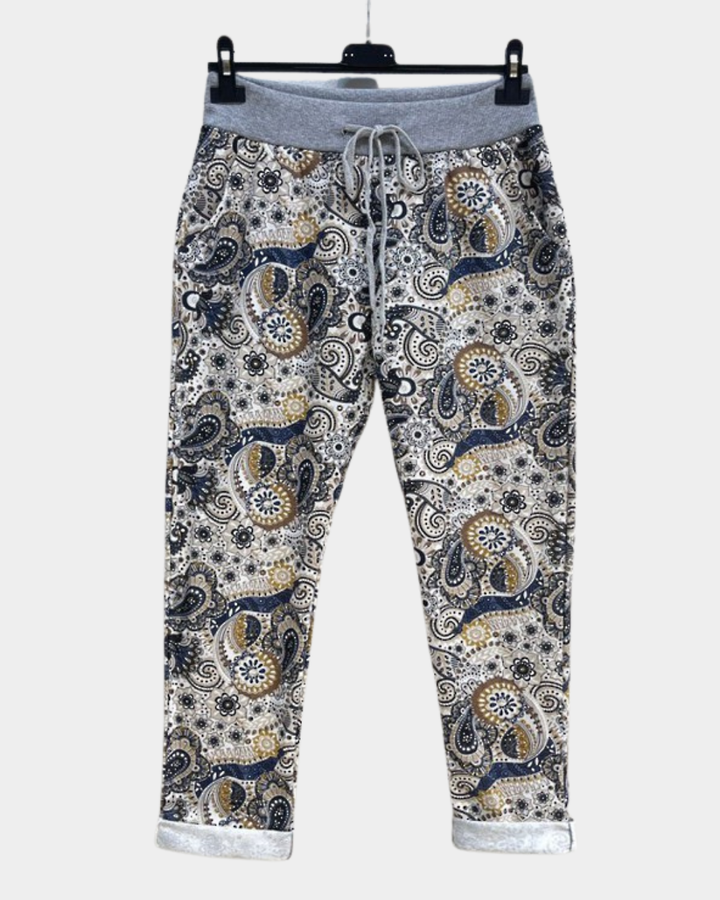 Beau Denver Paisley Jogger Mustard