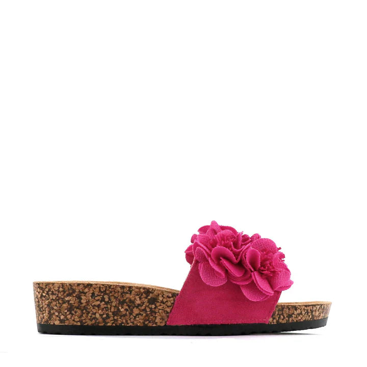 Los Cabos Corsage Fuchsia Slide