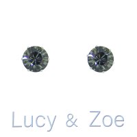 Lucy & Zoe Swarovski Crystal Stud Grey