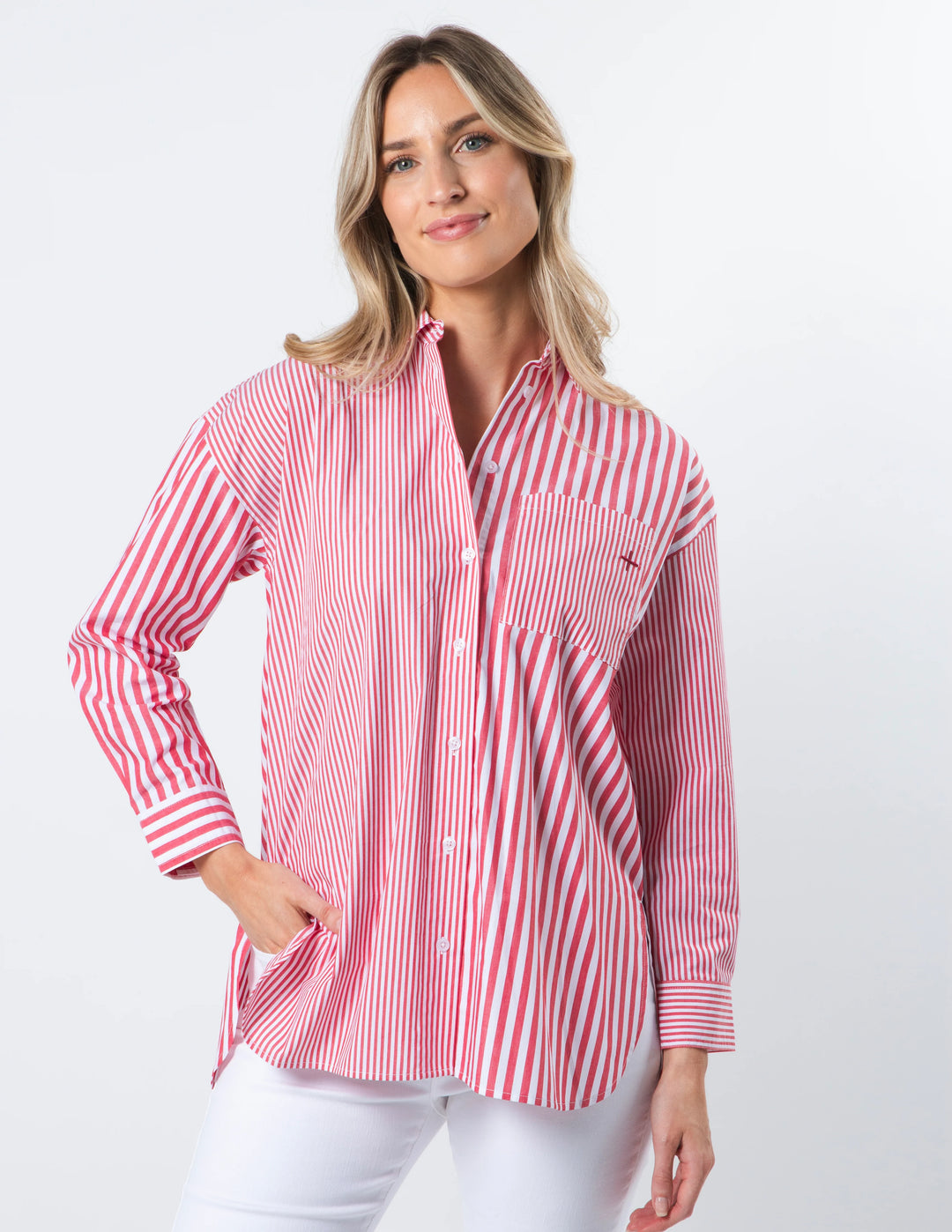 Stella & Gemma Essential Shirt Ruby Stripes