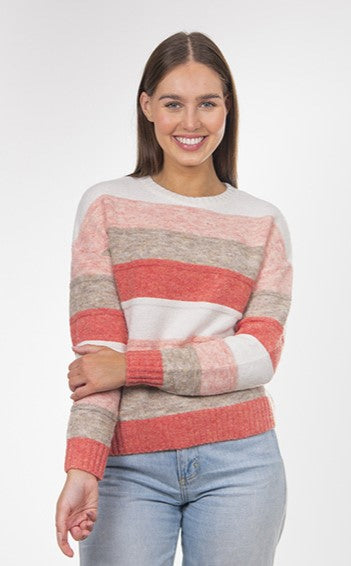 Fields Striped Boxy Pullover