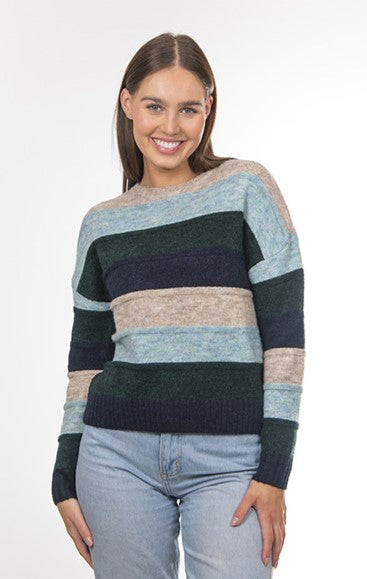 Fields Striped Boxy Pullover