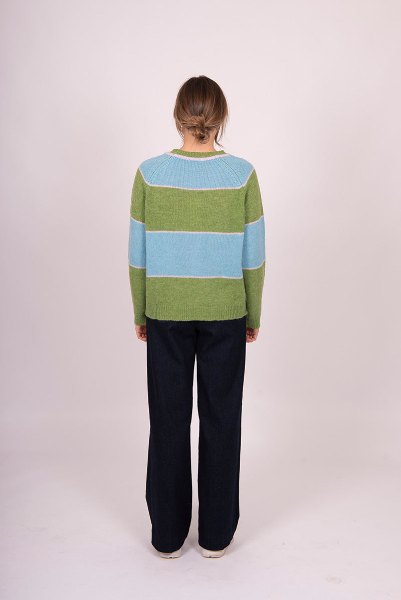 Fields Mohair Block Stripe Pullover