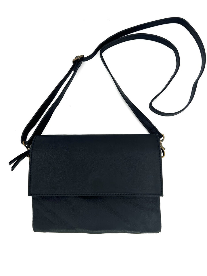 Beau Lux Leather Shoulder Bag