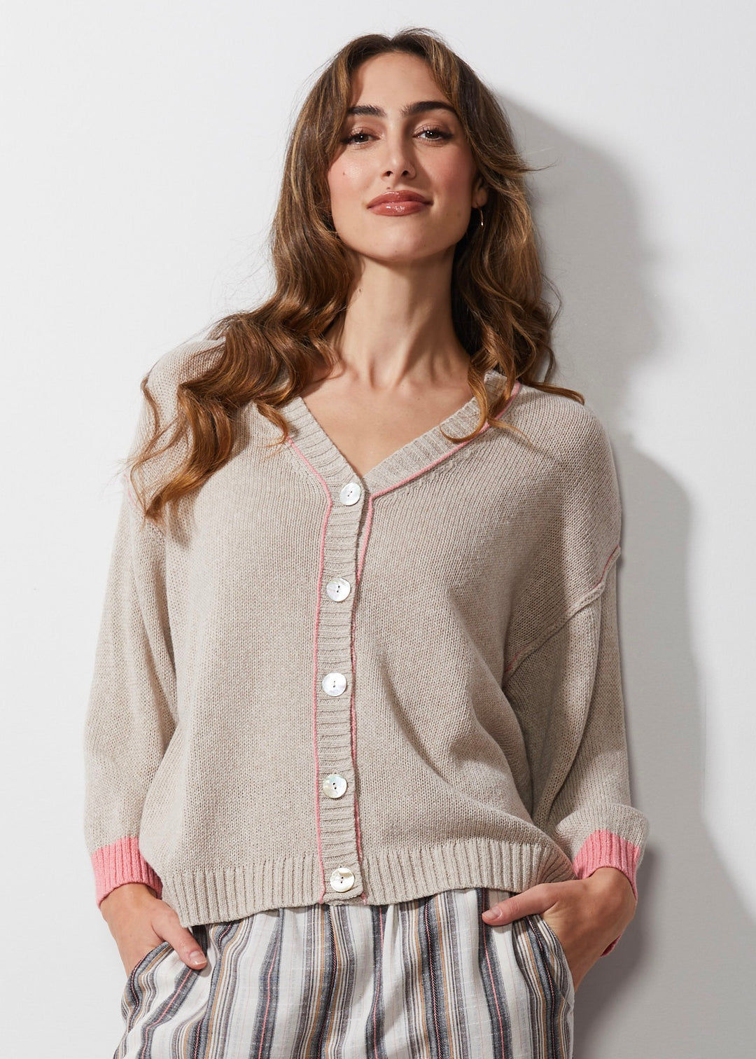 ld + co Chunky Linen Cardi