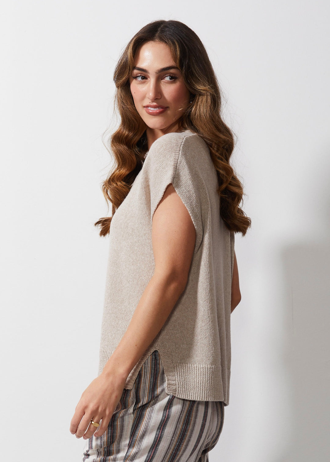 ld + co Chunky Linen Vest