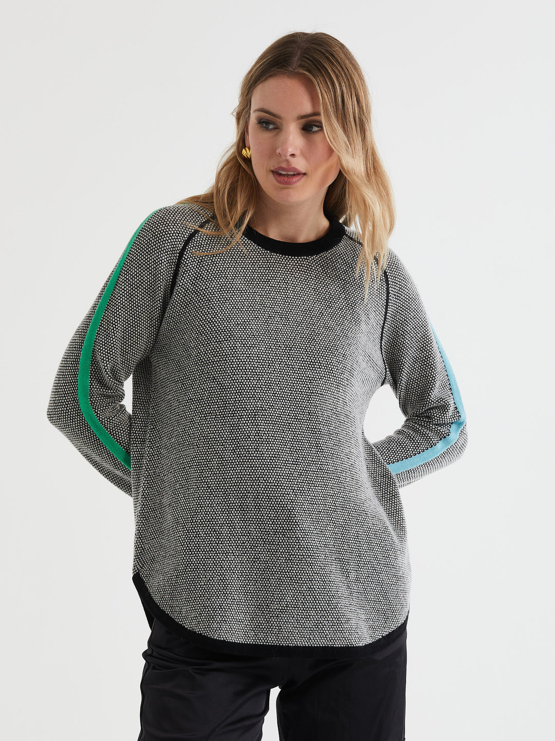 ld + co Waffle Crew Sweater