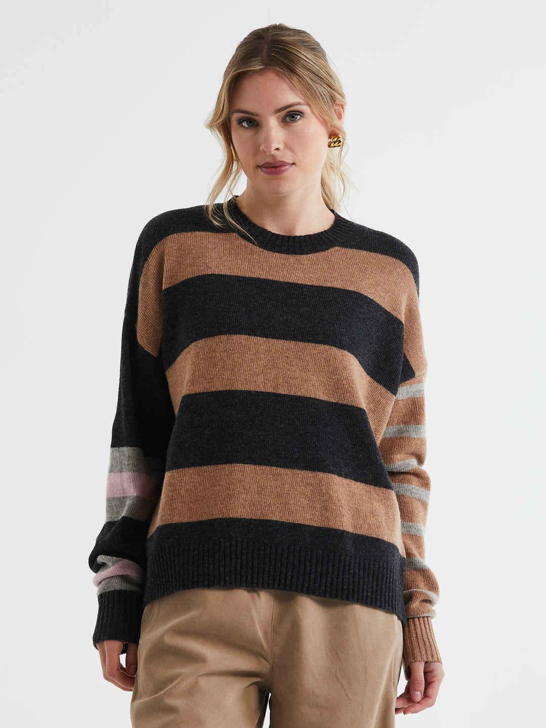 ld + co Lambswool Stripe Crew